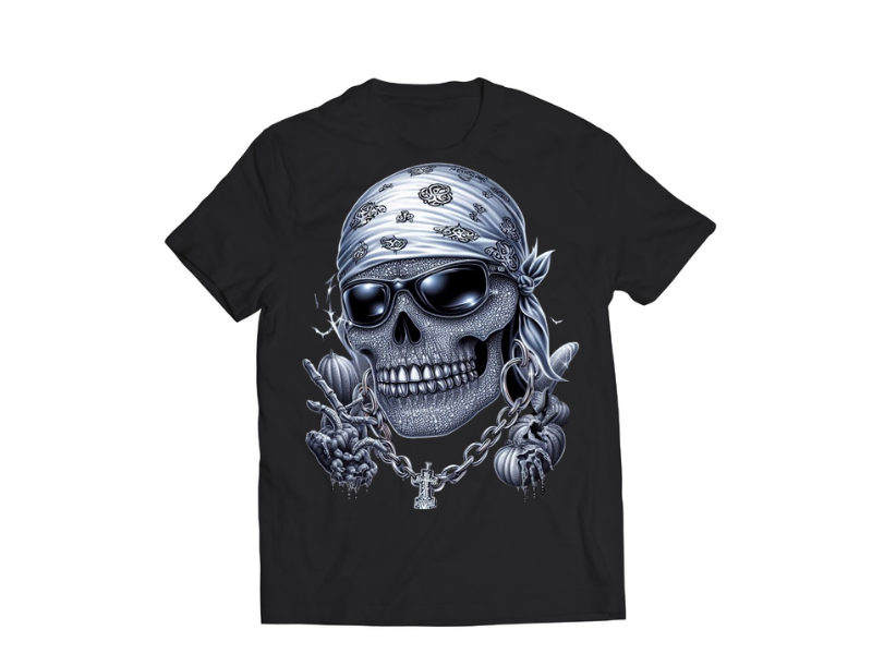 Gangster Skull with chains